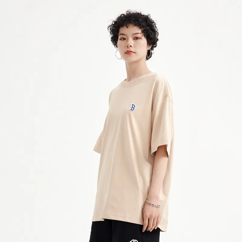 MLB Set in Sleeve T Shirt Unisex Sandy Brown-5