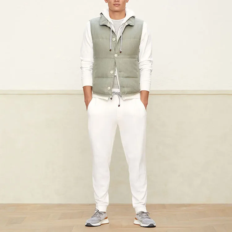 Brunello Cucinelli Zipped Drawstring Hoodie-4