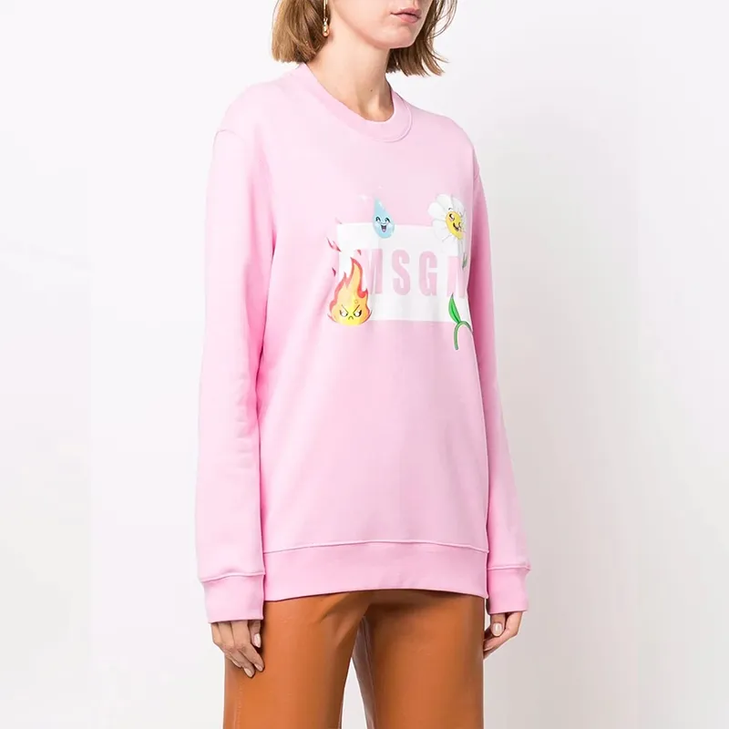 MSGM Sweatshirts Women's Pink-3