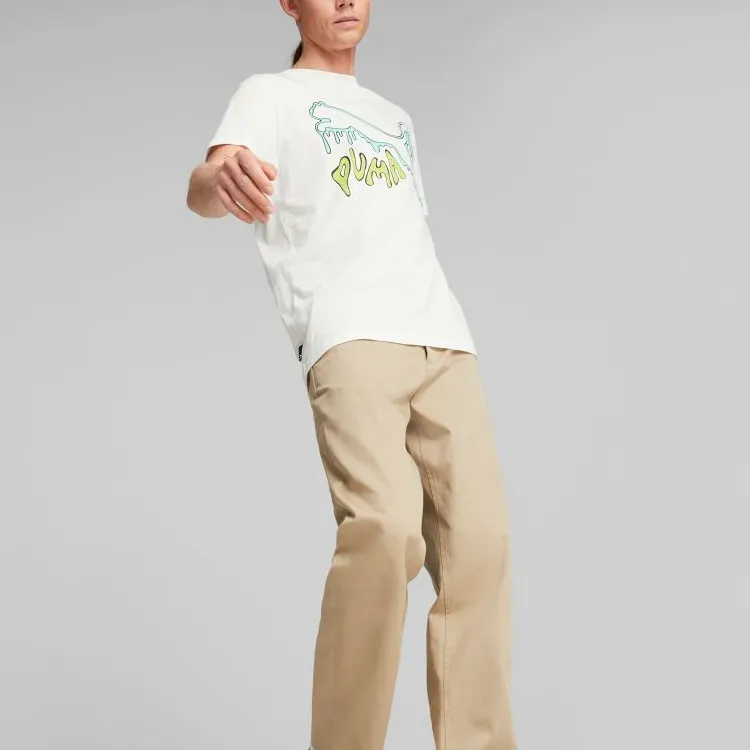 PUMA T Shirts Men White-2