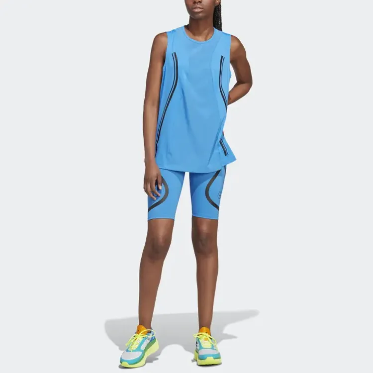 Adidas x Stella McCartney SS23 Sports Shorts Women's Blue-3
