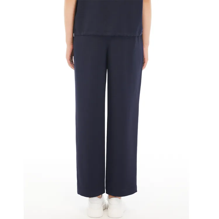 XII BASKET Casual Pants Women's Navy Blue-2