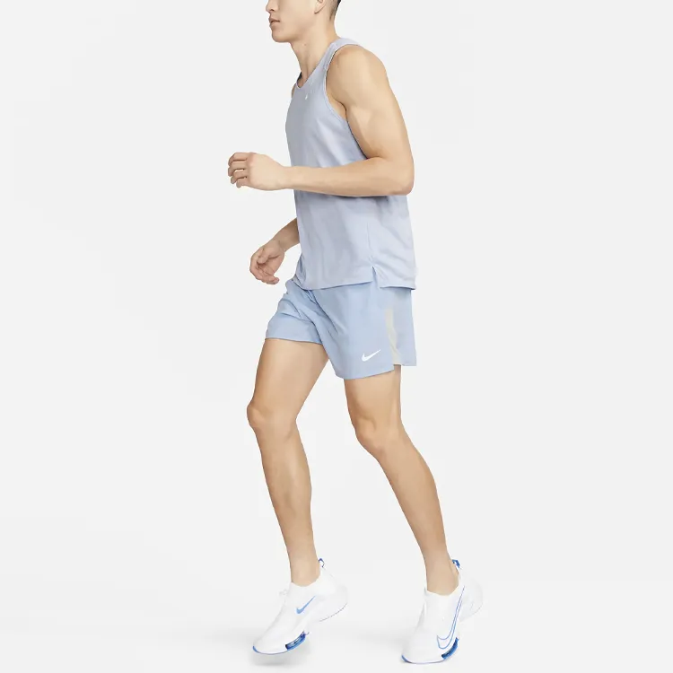 Nike Casual Shorts Men Gray Blue-3