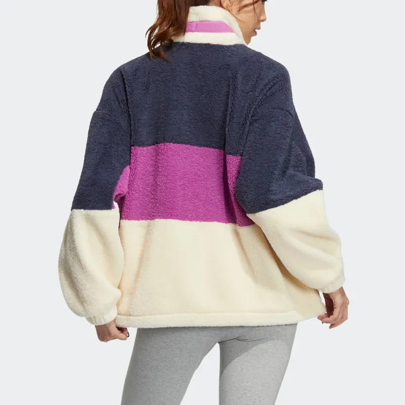 Adidas Originals Short Sherpa Jacket Women's Multicolor-2