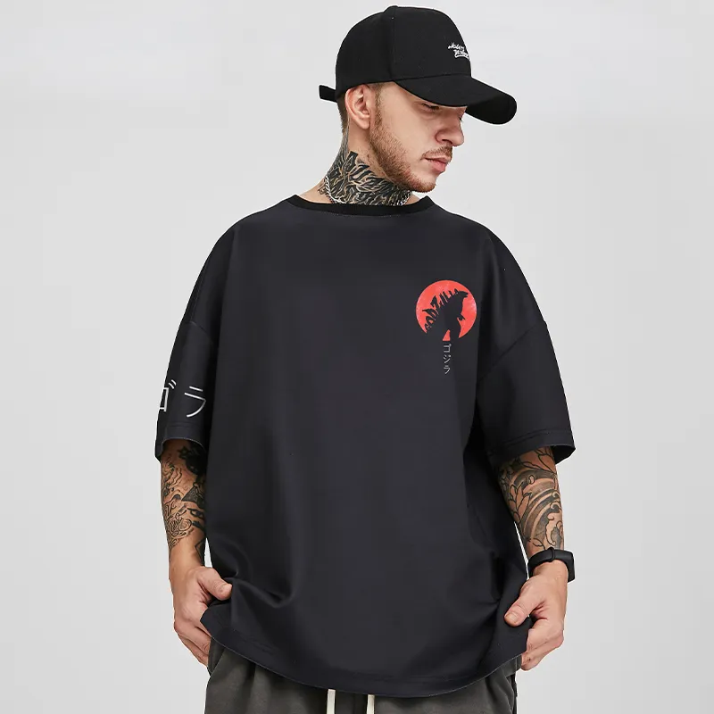 SANSYAS Straight T-Shirt Unisex Black-6