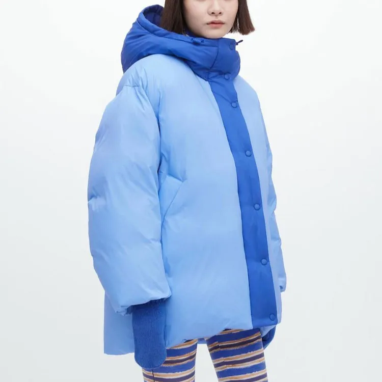 UNIQLO Down Jacket Women's Aqua Blue-2