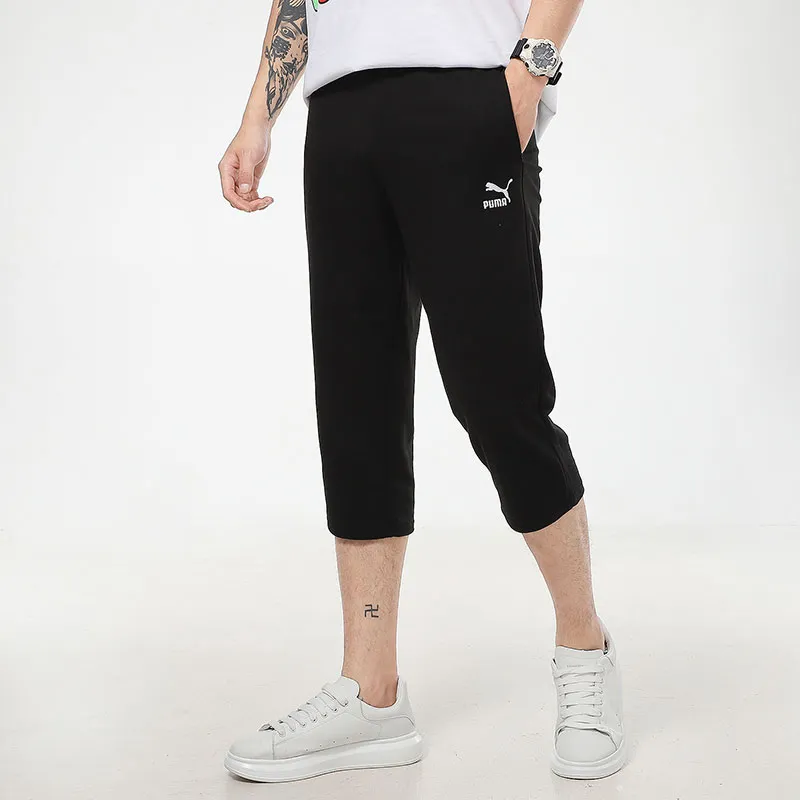PUMA Knitted Sweatpants Men Black-6