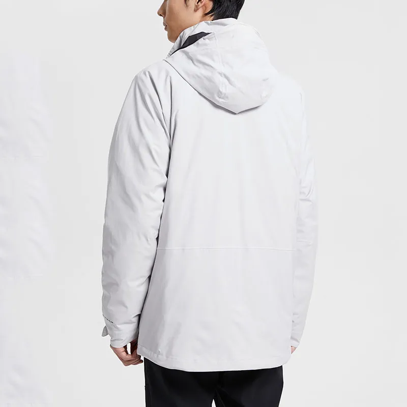 Columbia Waterproof, Windproof, Thermal, Water Repellent Windbreaker Jacket Men's Light Gray-7