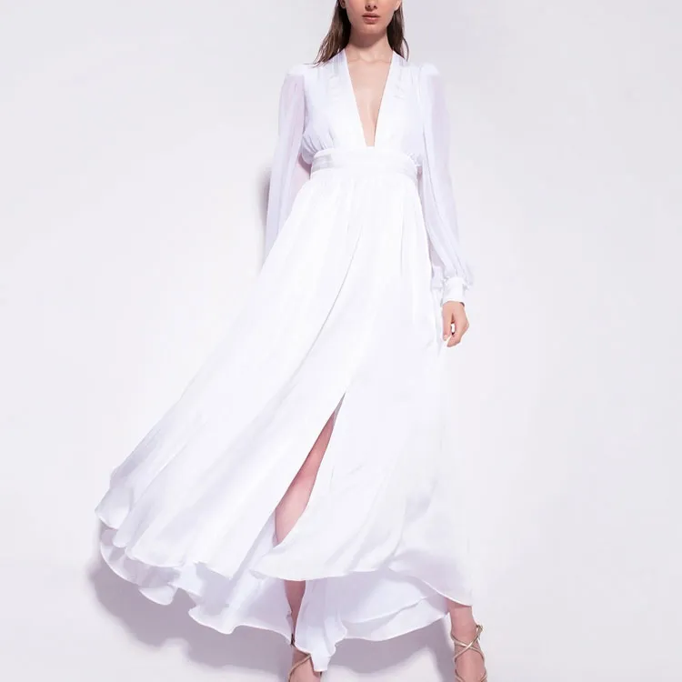 PINKO Long Sleeved Dresses Women's White-2