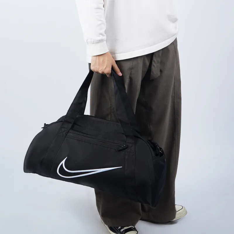 Nike Polyester Gym Bag Camping Bag One Shoulder Handbag Travel Bag Regular Unisex Black-5
