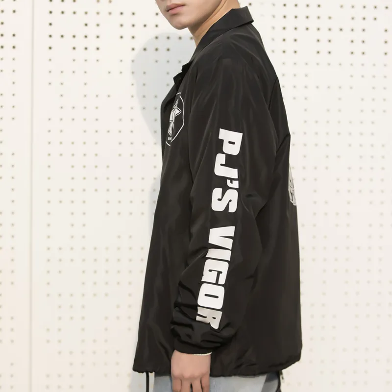 PJ's Vigor Loose Fit Thin Jacket Unisex Black-4