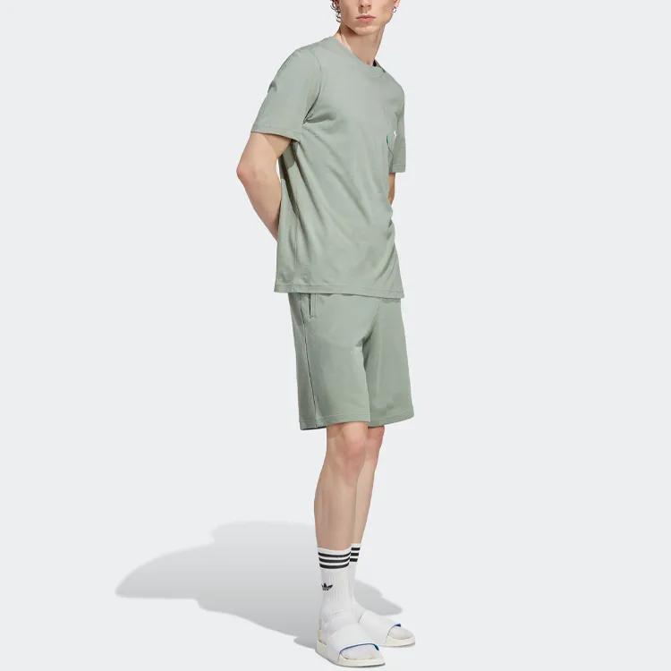 Adidas Originals Essentials T Shirts Men Dusty Green-4
