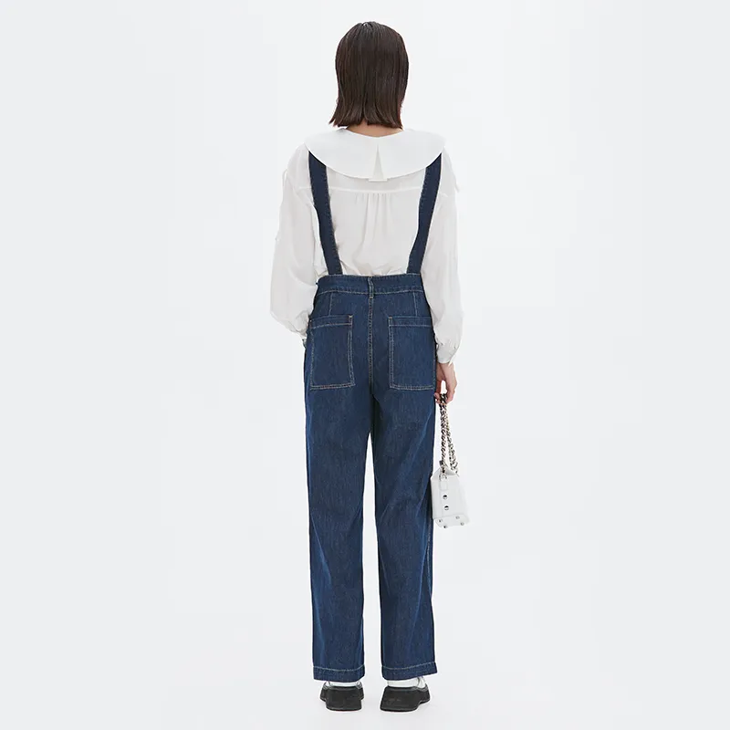 LOFT SHINE Overalls Women's Denim Blue-2