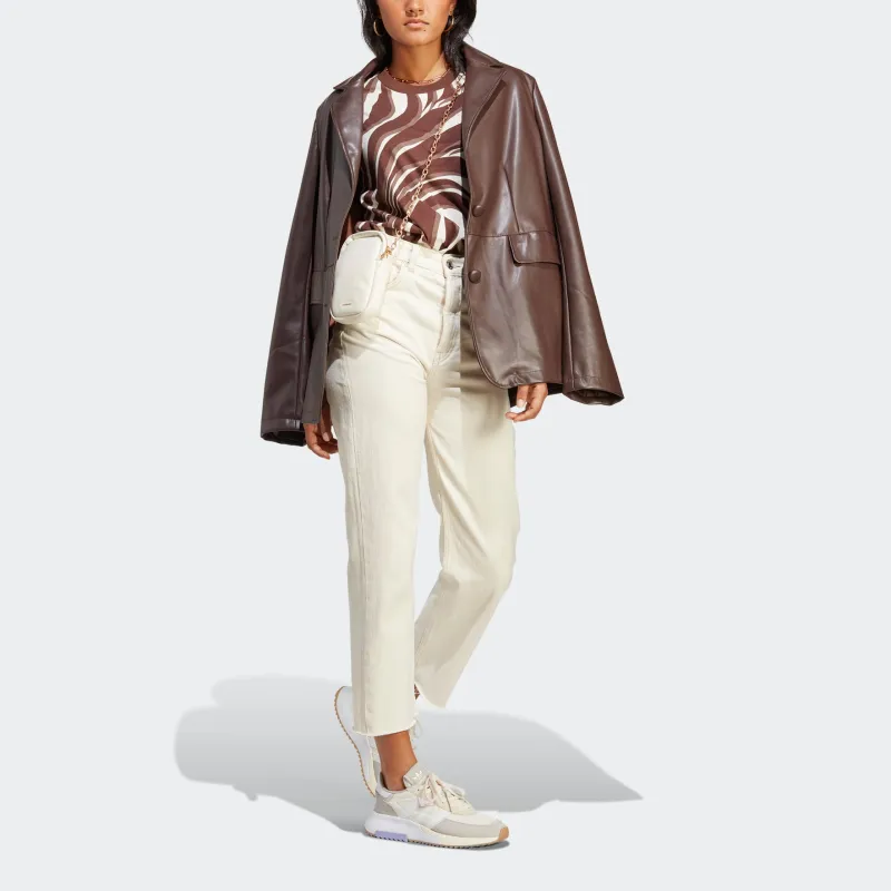 Adidas Originals T Shirts Women's Chocolate-1