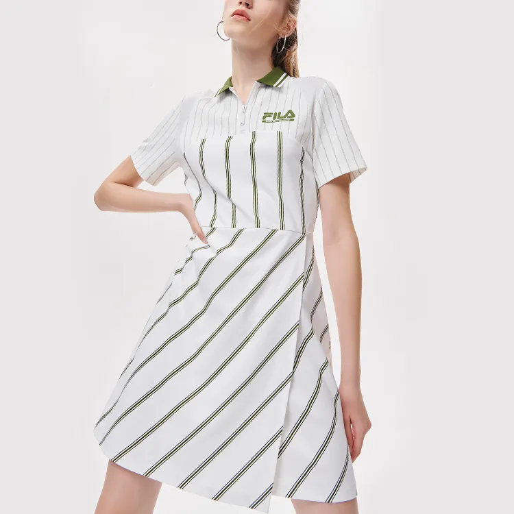 FILA FUSION x White Mountaineering , Short Sleeved Dress Women's Sports White-2