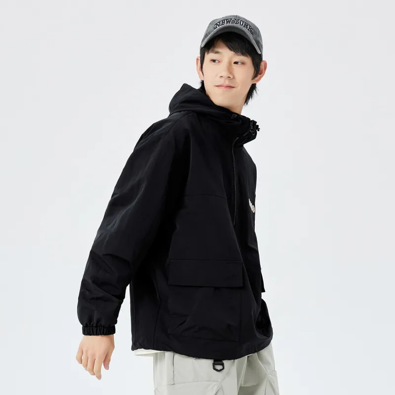 Erke Trench Coats Men Jet Black-5