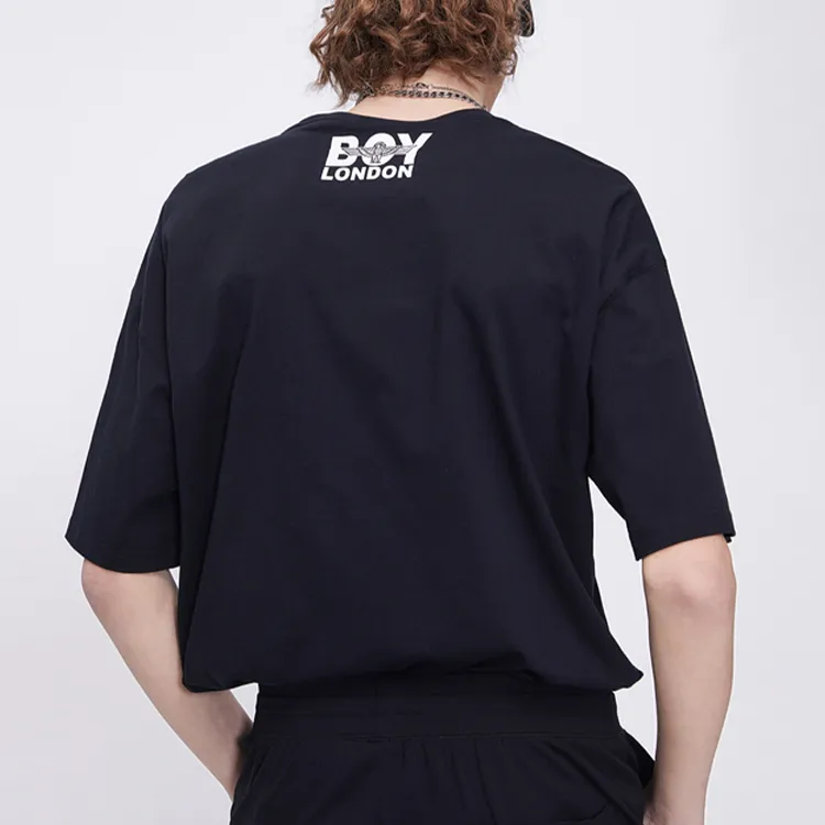 Boy London Straight T Shirt Unisex Black-4
