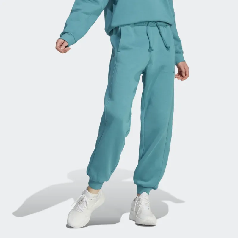 Adidas Knitted Sweatpants Women's Turquoise-1