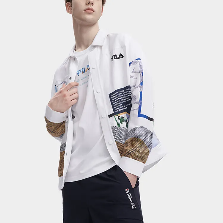 FILA Shirts Men White-1