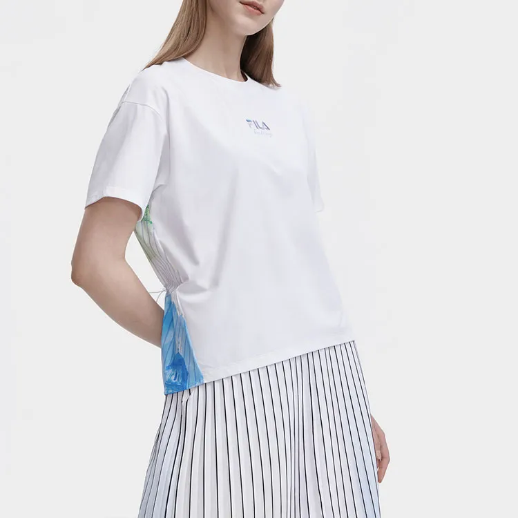 FILA Crop Tops Women's Standard White-4