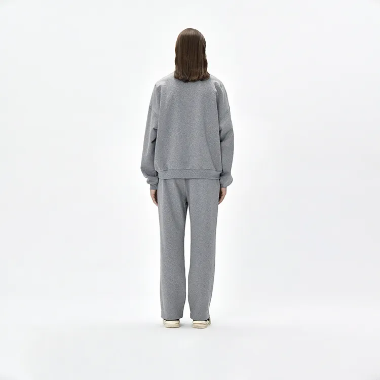 The Last Redemption Knitted Sweatpants Unisex Light Gray-3
