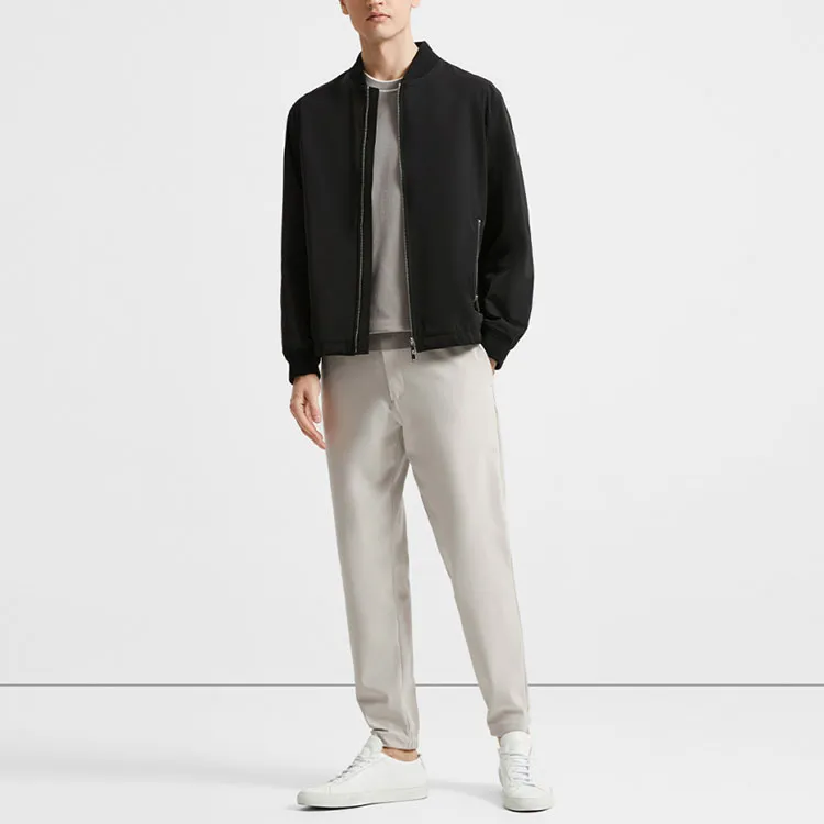 THEORY Casual Pants Men Gray White-1