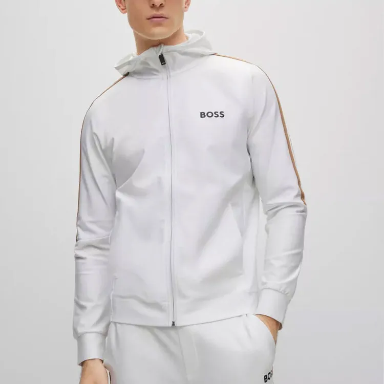 HUGO BOSS Logo-print Hooded Jacket-2