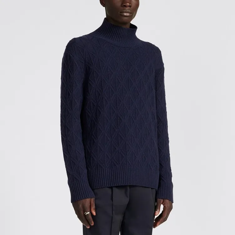 DIOR Cashmere Sweaters Men Navy-2