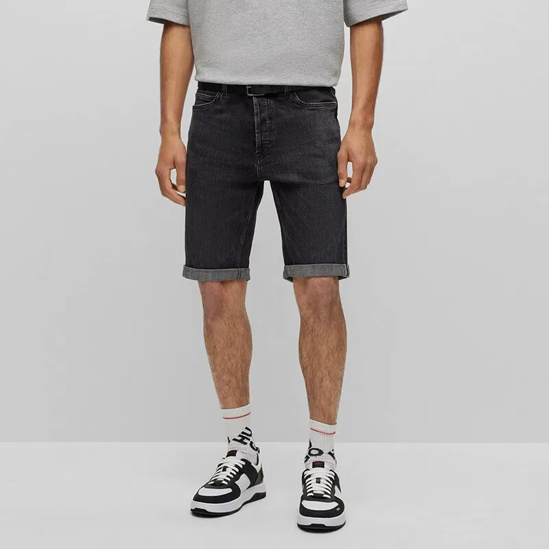 HUGO BOSS Knee Length Denim Shorts Men's-3