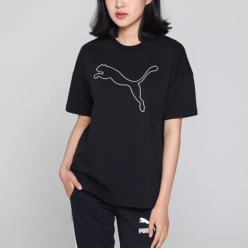 PUMA T-Shirts Women's Black-2