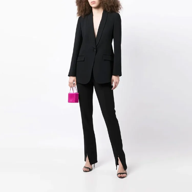 EMPORIO ARMANI Single breasted Blazer In Envers Satin-1