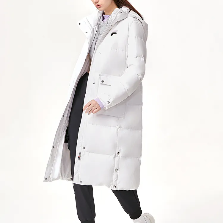 FILA Down Jacket Winter Women's Standard White-4