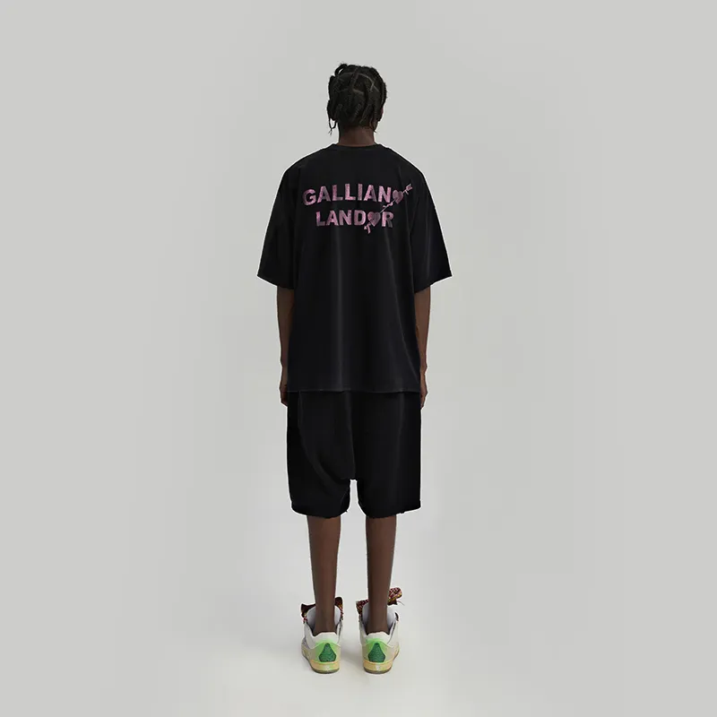 GALLIANO LANDOR SS21 T Shirt Unisex Black-2