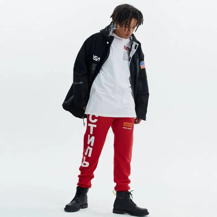 HERON PRESTON Knitted Sweatpants Unisex Red-1
