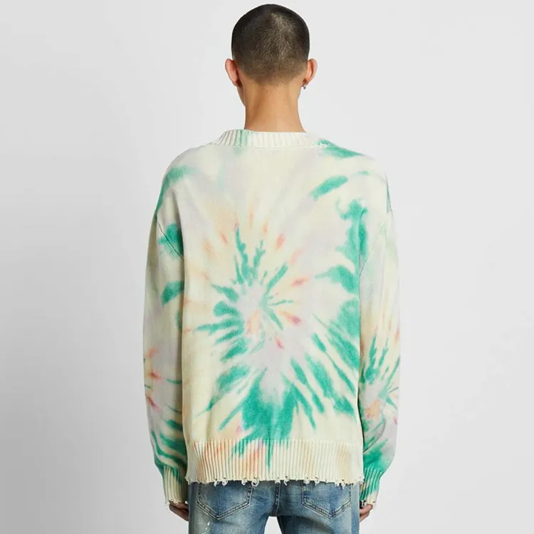 Profound Knitwear Unisex Cyan Tie Dye-2