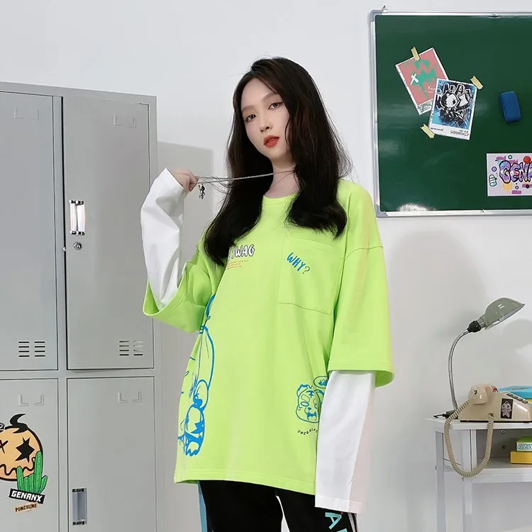 GENANX x 'DAHUAXIYOU'SHOUYOU Sweatshirt Unisex Fruit Green-4