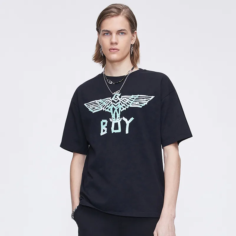 Boy London SS21 Straight T Shirt Unisex Black-5