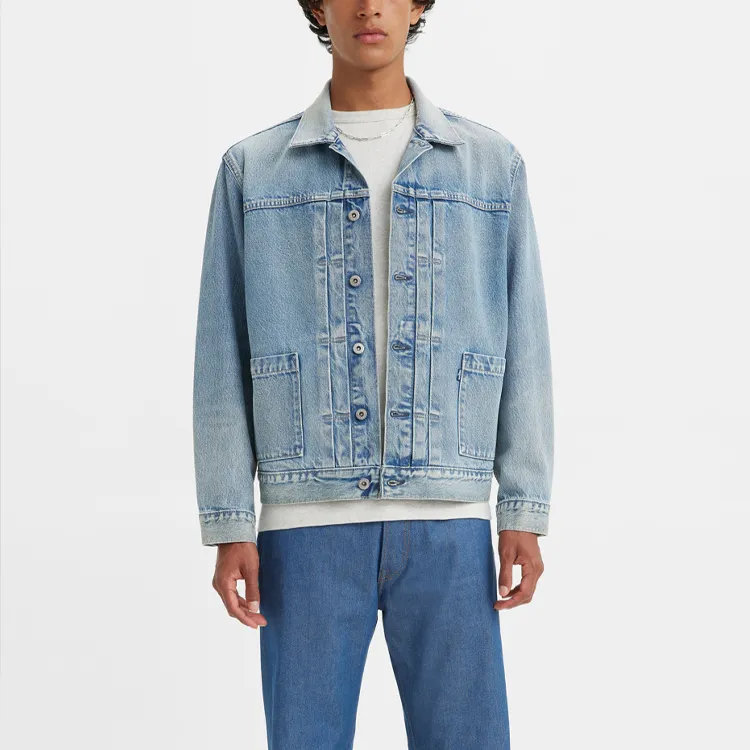 Levis SS23 Midnight Blue Denim Jackets Men Blue-2