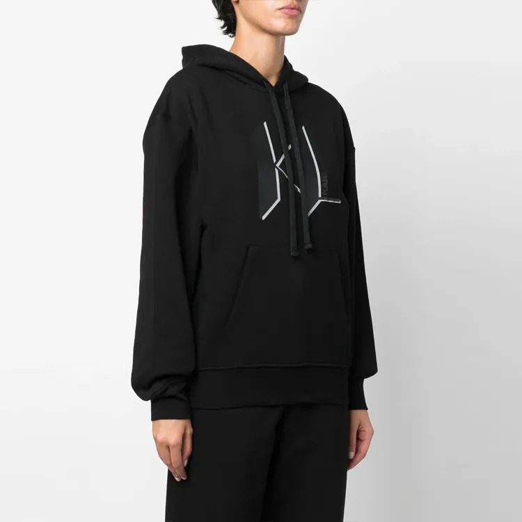 Karl Lagerfeld Logo Print Pullover Hoodie-3