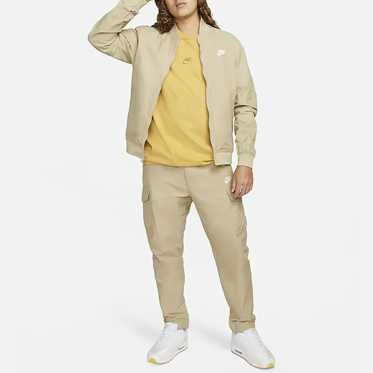 Nike Sportswear Essentials Series T Shirts Men Yellow-2