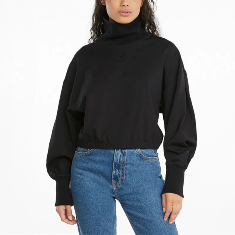PUMA Sweatshirts Women's Black-2