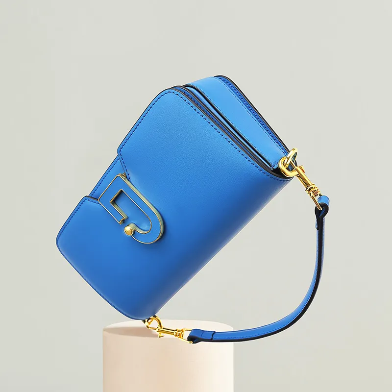 C.LI Genuine Leather Handbag Shoulder Bag Crossbody Bag Women's Bag Regular Women's Klein Blue/Elf Green/Serene White-3