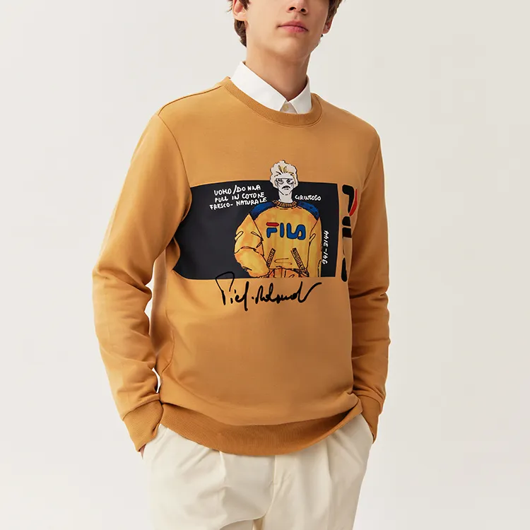 FILA Sweatshirts Men Sand Yellow-3