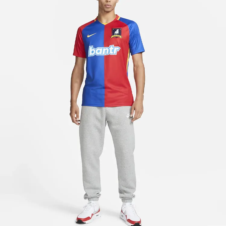 Nike T-Shirts Men Red Blue-4