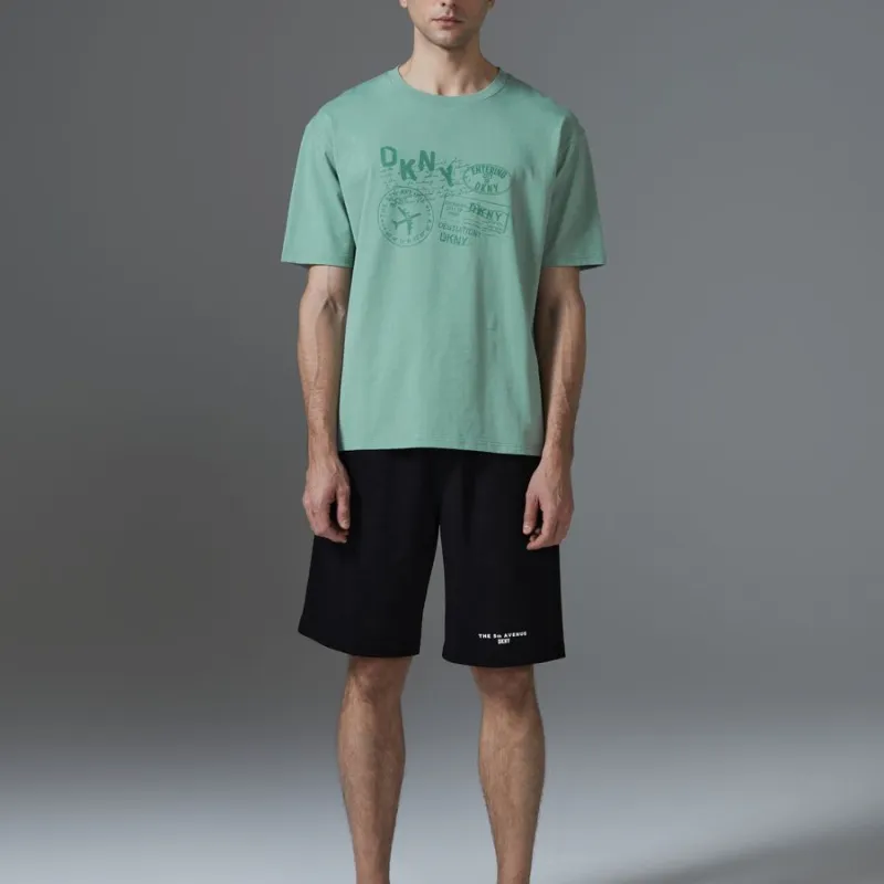 DKNY T-Shirts Men Olive Green-2