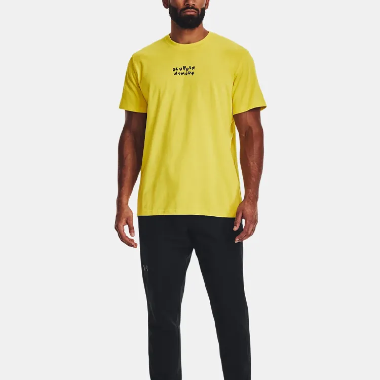Under Armour T Shirts Men Starfruit Yellow-2