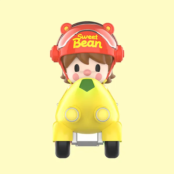POP MART Little Sweet Bean Banana Chocolate Bean Trendy Figures 13.6cm-4