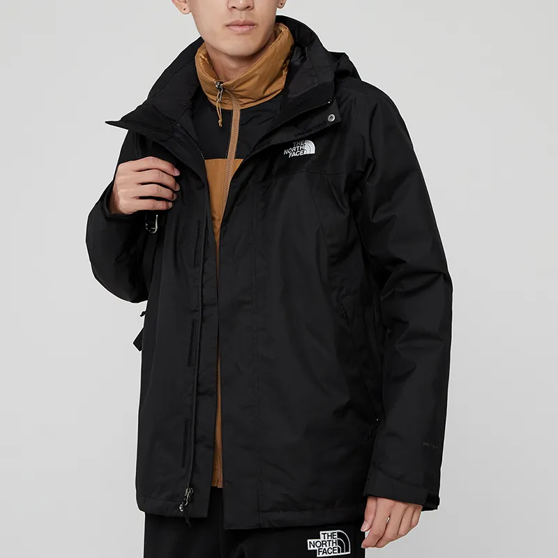 THE NORTH FACE Water Resistant Windproof Wear Resistant Warm Windbreaker Jacket Men's Black-2
