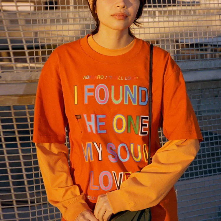 UNIQLO T Shirts Unisex Orange-3
