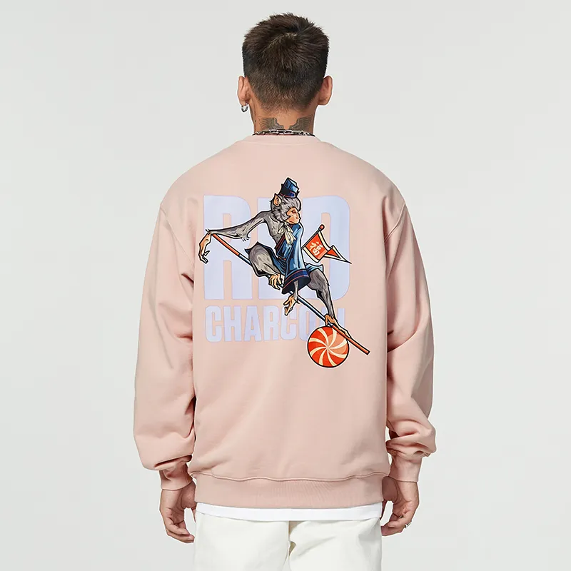 REDCHARCOAL x Sunny Sweatshirt Unisex Light Pink-3